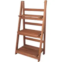 Gerimport Houten Decoratie Ladder Emma ? Opbergplank ? Ladderrek met 3 Planken ?