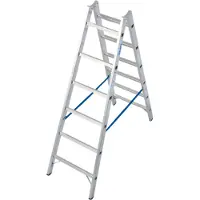 Krause Dubbele trapladder, van aluminium, 2x 6 sporten