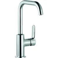 Kludi Objekta - Wastafelkraan met draaibare uitloop, chroom 320240575