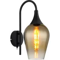 Globo - wandlamp - LAVUS - groen - glas - bedlampje - E27 - 15552W2