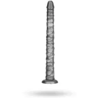 Lovetoy King Sized - grote vibrator - 40,5 cm - grijs