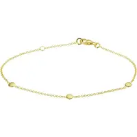 The Jewelry Collection TFT Armband Goud Rondjes 1,2 mm 17 + 2 cm