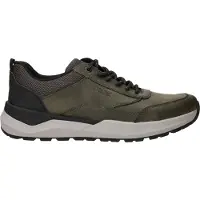 Rieker heren sneakers, model H – comfortabele vrijetijdsschoen met rits, artikelnummer 06000, maat: 41 EU, kleur: groen