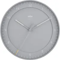 Braun BC17G-DCF - Wandklok - Analoog - Radiogestuurde tijdsaanduiding - Kunststof - Grijs