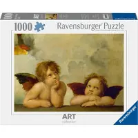 Ravensburger Puzzel - - Putti, detail van de Sixtijnse Madonna - 1000 stukjes - 70 x 50 cm - Softclick-technologie