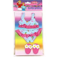 Heless Poppenbikini Blauw/roze Voor Pop Van 28-35 Cm