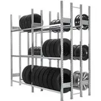 Ssi Räderregal R 3000, Grundregal, H 2490 x B 1283 mm, 3 Traversenpaare