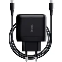 Trust Maxo - Laptoplader - 65 W - USB-C - 2m kabel - Zwart