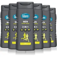 Odorex Showergel For Men Energy Boost - 6x 300ml - Voordeelverpakking