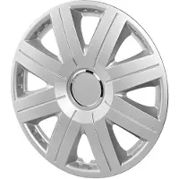 Proplus Wieldop Cosmos 15 inch – Voor stalen velgen van auto, camper en caravan – Met metalen klemring – Zilver