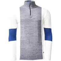 Rusty neal Trui navy / grijs / wit