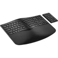 HP 960 BLK Ergonomisch Draadloos Toetsenbord GR (P) (NL, Draadloze), Toetsenbord, Zwart