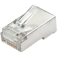 Lindy RJ45-stekker STP Cat.5e 62406 Stekker, recht Aantal polen (sensoren) 8 Transparant 10 stuk(s)