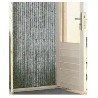 Wicotex Kattenstaartgordijn 90x220 Zwart/wit/gri Zwart-wit zwart-wit Polypropyleen