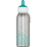 Mepal Isoleerfles flip-up Campus - 350 ml - 12 uur koud / 4 uur warm - Drinkfles met rietje voor kinderen - Turquoise