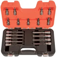 Bahco Schroevendraaierdopsleutels 1/2" | zeskant | TORX bits - 18-delig - koffer - S18TORX