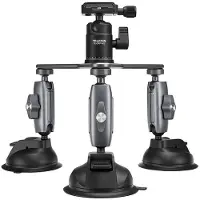 Telesin Triple Suction Cup Camera Mount