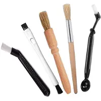 Webshop-outlet Schoonmaakborstels voor koffiemachine - set van 5 stuks - met houten espresso-borstels voor koffiemolen - Schoonmaak - Cleaning - Coffee