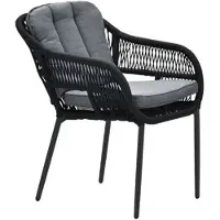 Garden Impressions Pescara Dining Tuinstoel Carbon Black/Mystic Grey