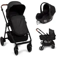 Baninni 3-in-1 Multi Standen Kinderwagen met Autostoel Adria Zwart