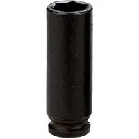 Irimo Dopsleutel + dopmoer, 1/2" power doppen, lange versie, zeskant, 18 mm (18 mm)