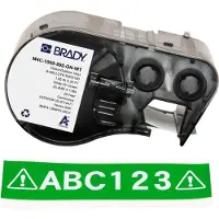 Brady M4C-1000-595-GN-WT tape vinyl wit op groen | 25,4 mm x 7,62 m (origineel)