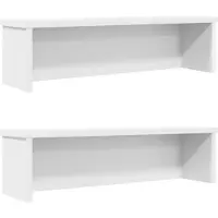 vidaXL Keukenrekken stapelbaar 2 st 60x15x16 cm wit