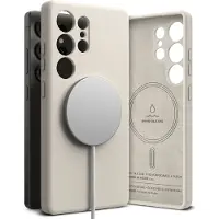 Ringke Siliconen MagSafe Galaxy S25 Ultra Hoesje Stone
