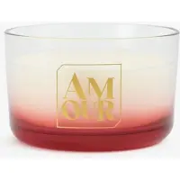 WDMT Luxe Geurkaars AMOUR met Rode Ombré Design – Sojawas Kaars in Cadeauverpakking – Romantisch Cadeau voor Valentijnsdag of Liefdevolle Gelegenheden - Rood
