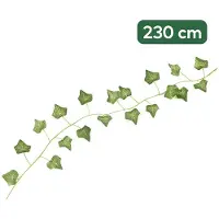 NATURN LIVING Kunststof Klimop Slinger – 230 cm - Groene Hedera Sliert – Onderhoudsvrije Kunstplant voor Feest, Bruiloft & Interieurdecoratie – Nep Klimop – Groen