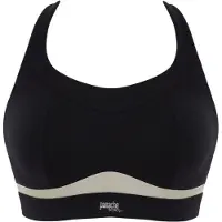 Panache - Freedom Non Wired Non Padded Sport BH - Black/Chalk - 75C