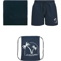 Jack & Jones Jongens beach pack jpstmaui strandpakket donker