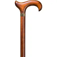 Gastrock Stöcke GmbH XL Wandelstok kersenhout - 110 cm - Bruin – Wandelstok hout - Gewicht 510 gram - Diameter wandelstok 22 mm - Geschikt voor extra lange mensen – Derby handvat – Maximale belasting 180 kilogram
