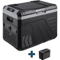 Evolar Elektrische Compressor Koelbox - 35L - Inclusief Accu - 12V en 230 volt - Coolbox - Zwart