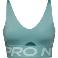 Nike Sport bh 'INDY PLUNGE' pastelgroen / wit