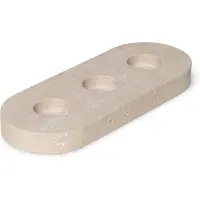 Mooisa Travertine waxinelichthouder plateau - kaarshouder - marmer -