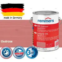 Remmers HK Lazuur 3-in-1 [plus] Oudroze - Premium Houtbeits voor Buiten | Transparant, Sneldrogend, Oplosmiddelarm | 2,5Liter
