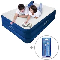 Aerorest 2-persoons luchtbed | 210 x 152 x 51 cm | Afritsbaar topmatras | Inclusief reparatiekit