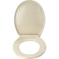 Unyqoos Premium Ottana Thermoset Plastic Toilet Seat, Beige