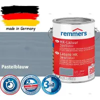 Remmers HK Lazuur 3-in-1 [plus] Pastelblauw - Premium Houtbeits voor Buiten | Transparant, Sneldrogend, Oplosmiddelarm | 2,5Liter