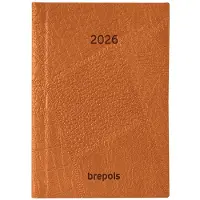 Brepols agenda 2026 - DELTA [0.834] - LUCCA - 1 week op 2 pagina's - Weekoverzicht - Bruin - 8.1 x 12 cm