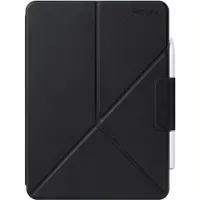 Pitaka MagEZ Folio 2 Hoes – Geschikt voor iPad Air 13 (M2-M4) – Gemaakt van kunsteder – Magnetische bevestiging – Mulifunctionele standaard – Wit - Zwart