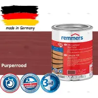 Remmers HK Lazuur 3-in-1 [plus] Purperrood - Premium Houtbeits voor Buiten | Transparant, Sneldrogend, Oplosmiddelarm | 0,75Liter