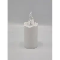 Subito Led kaars - S9 - Wit - 1200 branduren - Inclusief batterij - Flikkerend vlam