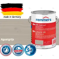 Remmers HK Lazuur 3-in-1 [plus] Agaatgrijs - Premium Houtbeits voor Buiten | Transparant, Sneldrogend, Oplosmiddelarm | 2,5Liter
