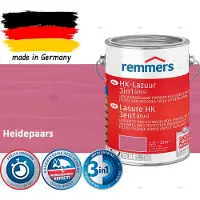 Remmers HK Lazuur 3-in-1 [plus] Heidepaars - Premium Houtbeits voor Buiten | Transparant, Sneldrogend, Oplosmiddelarm | 2,5Liter