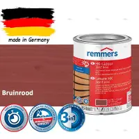 Remmers HK Lazuur 3-in-1 [plus] Bruinrood - Premium Houtbeits voor Buiten | Transparant, Sneldrogend, Oplosmiddelarm | 0,75Liter