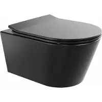 Geberit up100 Toiletset BWS Calitri Urb.y | Rimfree Compact | Mat Zwart | Delta Drukplaat