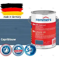 Remmers HK Lazuur 3-in-1 [plus] Capriblauw - Premium Houtbeits voor Buiten | Transparant, Sneldrogend, Oplosmiddelarm | 2,5Liter