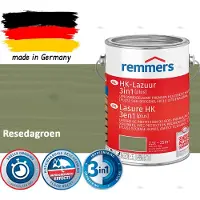 Remmers HK Lazuur 3-in-1 [plus] Resedagroen - Premium Houtbeits voor Buiten | Transparant, Sneldrogend, Oplosmiddelarm | 2,5Liter